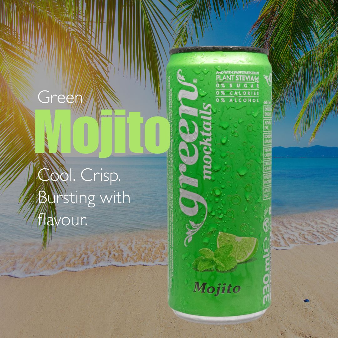 Green Mojito. Cool and crisp. Bursting with flavour.