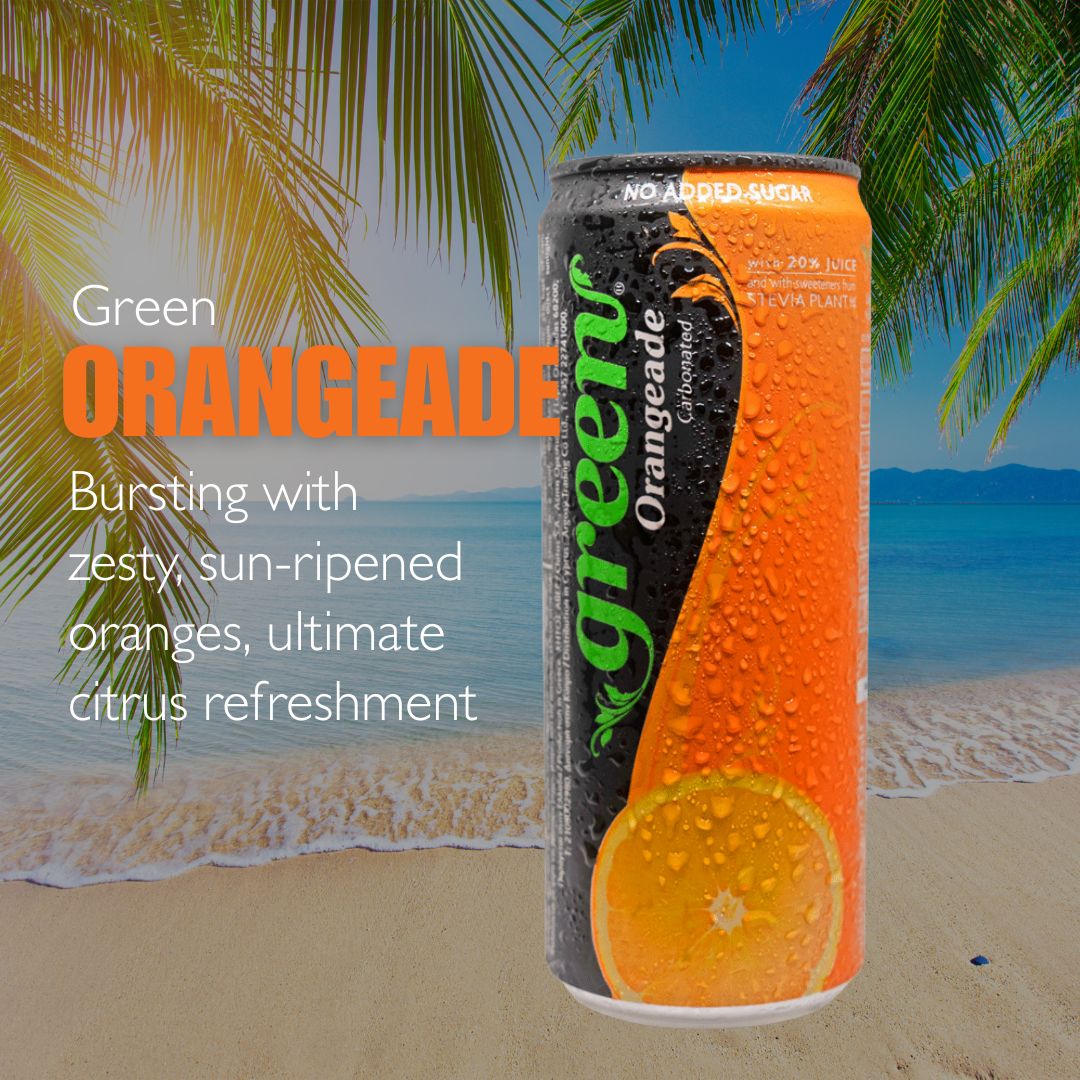 Green Orangeade. Bursting with zesty, sun-ripened oranges, ultimate citrus refreshment.