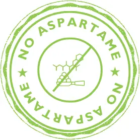 No aspartame, is added to our colas. Making sure that it never harms your body or gut